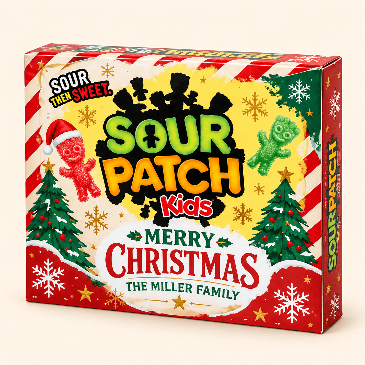 Sample Sour Patch Kids Christmas box