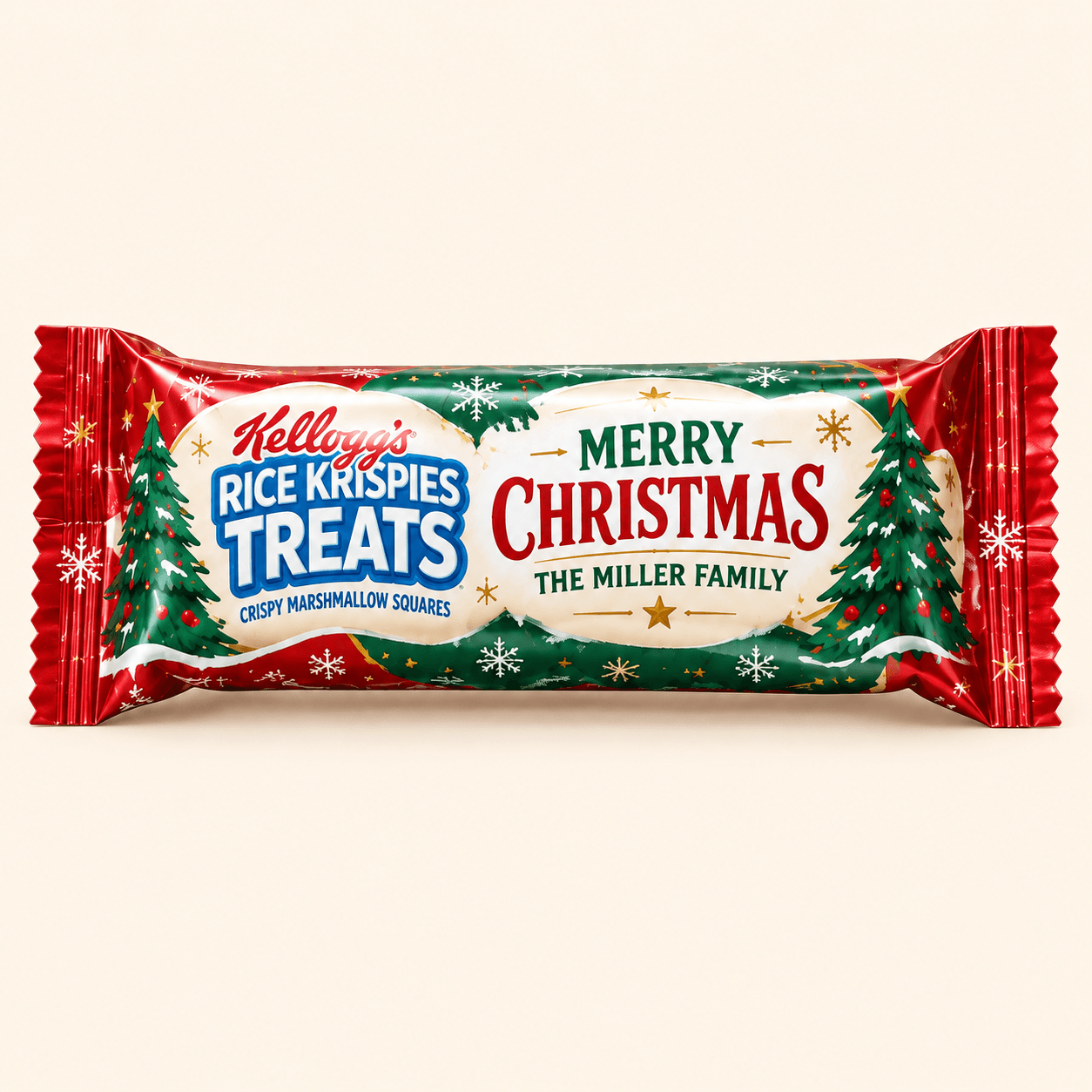 Sample Christmas Rice Krispies treat