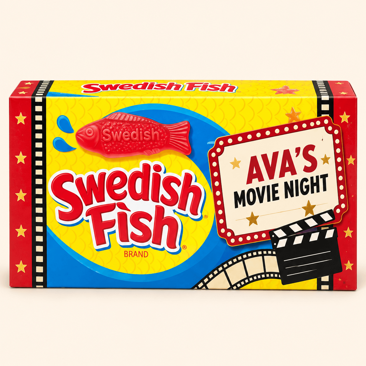 Sample Swedish Fish movie night box